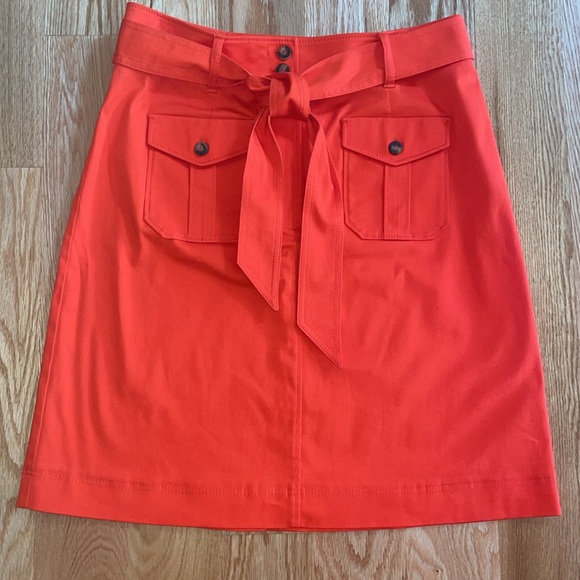 Boden Cecily twill belted pocket skirt T0559 8L - Picture 1 of 4